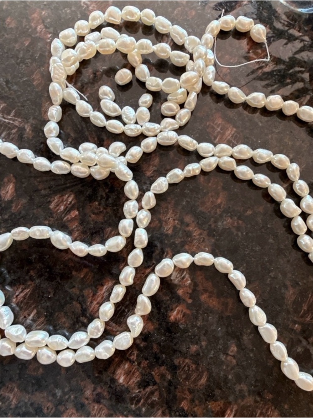 Freshwater Pearl Bead Necklace - White